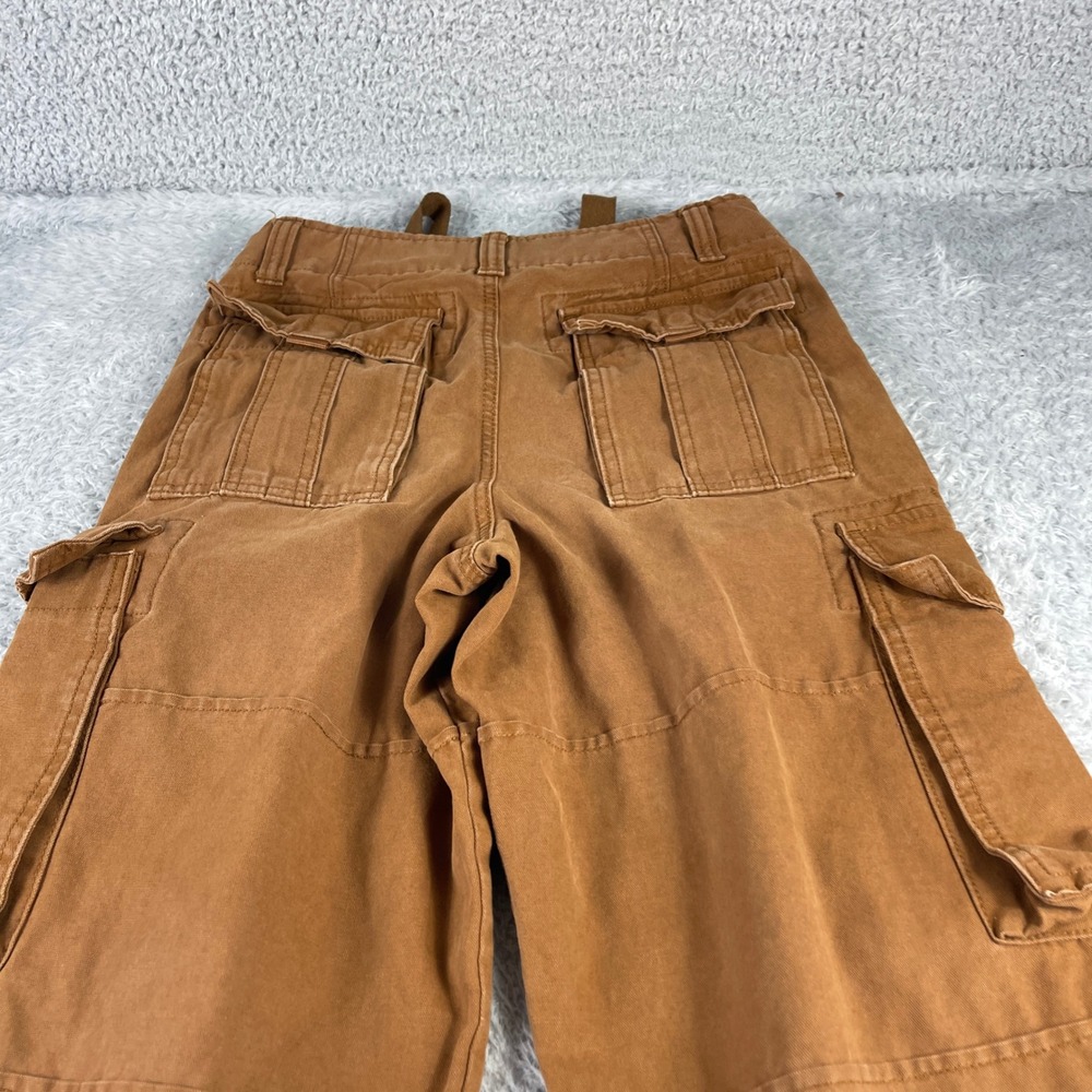 No Boundaries Brown Cargo Pants Wide Leg Utility Trousers Size 28 Streetwear - Picture 9 of 10